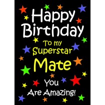 Mate Birthday Card (Black)