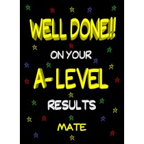 Congratulations A Levels Passing Exams Card For Mate (Design 2)