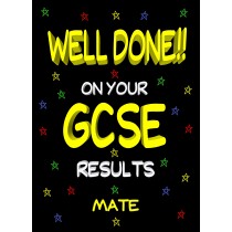 Congratulations GCSE Passing Exams Card For Mate (Design 2)