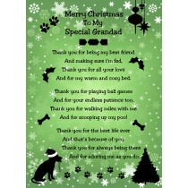 From The Dog Verse Poem Christmas Card (Special Grandad, Green, Merry Christmas)