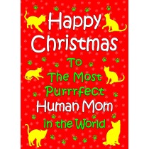 From The Cat Christmas Card (Human Mom, Red)
