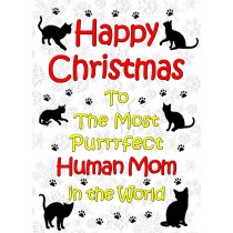 From The Cat Christmas Card (Human Mom, White)