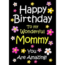 Mommy Birthday Card (Black)