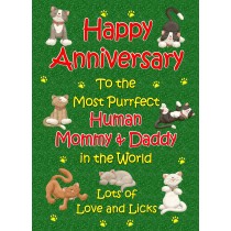 From The Cat Anniversary Card (Purrfect Mommy and Daddy)