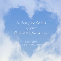 Sympathy Card - Mother in Law
