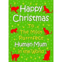 From The Cat Christmas Card (Human Mum, Green)