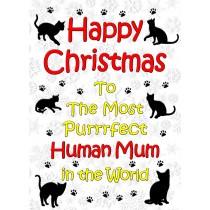 From The Cat Christmas Card (Human Mum, White)