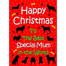 From The Dog  Christmas Card (Special Mum, Red)
