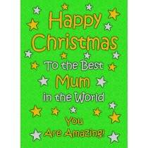Mum Christmas Card (Green)