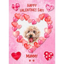 Cockapoo Dog Valentines Day Card (Happy Valentines, Mummy)