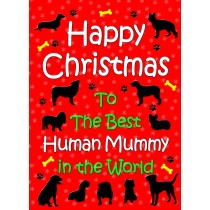 From The Dog  Christmas Card (Human Mummy, Red)