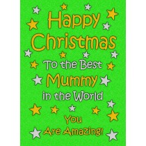 Mummy Christmas Card (Green)