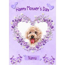 Cockapoo Dog Mothers Day Card (Happy Mothers, Nanna)