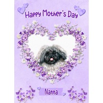 Pekingese Dog Mothers Day Card (Happy Mothers, Nanna)