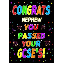 Congratulations GCSE Passing Exams Card For Nephew (Design 1)