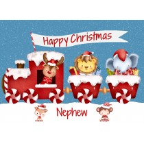 Christmas Card For Nephew (Happy Christmas, Train)