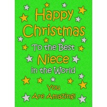 Niece Christmas Card (Green)
