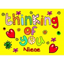 Thinking of You 'Niece' Greeting Card