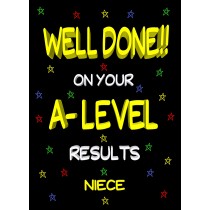 Congratulations A Levels Passing Exams Card For Niece (Design 2)