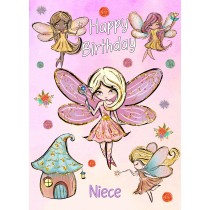 Birthday Card For Niece (Fairies, Princess)
