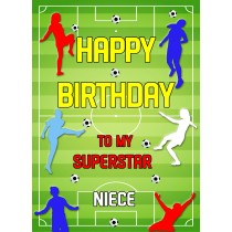 Football Birthday Card For Niece