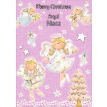 Angel Niece Christmas Card 'Merry Christmas'