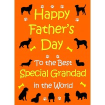 From The Dog Fathers Day Card (Orange, Special Grandad)