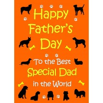From The Dog Fathers Day Card (Orange, Special Dad)