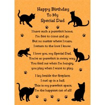 from The Cat Verse Poem Birthday Card (Orange, Special Dad)