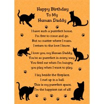 from The Cat Verse Poem Birthday Card (Orange, Human Daddy)