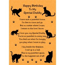 from The Cat Verse Poem Birthday Card (Orange, Special Daddy)