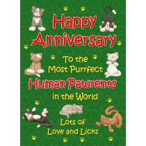 From The Cat Anniversary Card (Purrfect Human Pawrents)