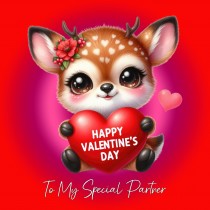 Valentines Day Square Card for Partner (Deer)