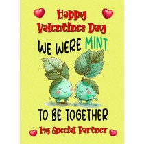 Funny Pun Valentines Day Card for Partner (Mint to Be)