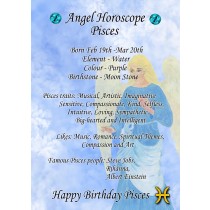 Pisces Horoscope Birthday Card