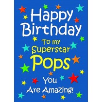 Pops Birthday Card (Blue)