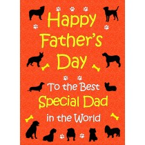 From The Dog Fathers Day Card (Red, Special Dad)