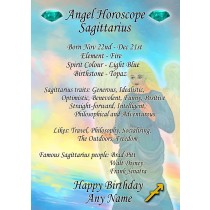 Personalised Sagittarius Horoscope Greeting Card