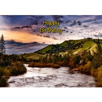 Scenic Landscape Birthday Card