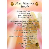 Personalised Scorpio Horoscope Greeting Card