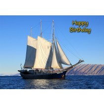 Ship/Boat Birthday Card