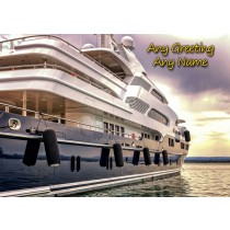 Personalised Ship/Boat Card