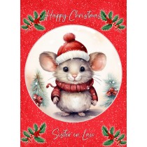 Christmas Card For Sister in Law (Globe, Mouse)