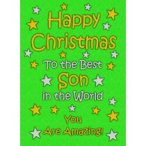 Son Christmas Card (Green)