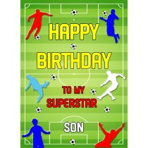 Football Birthday Card For Son