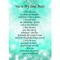 Soulmate Poem Verse Greeting Card
