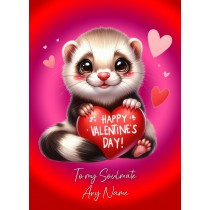 Personalised Valentines Day Card for Soulmate (Meerkat)