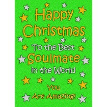 Soulmate Christmas Card (Green)
