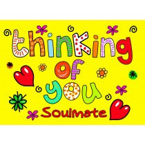 Thinking of You 'Soulmate' Greeting Card
