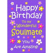 Soulmate Birthday Card (Purple)